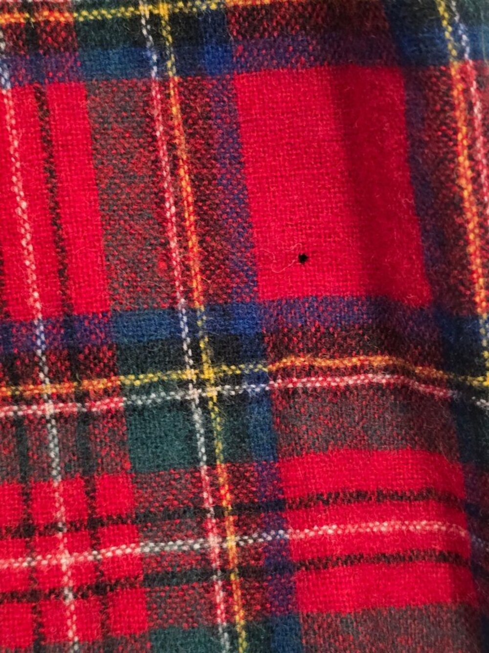 Vintage 50-60's Pendleton Tartan Red Plaid Virgin Wool A-Line Skirt Size 14 READ - Picture 10 of 10